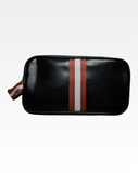 Nethers Toiletry Faux Leather Travel Bag - Red Stripe
